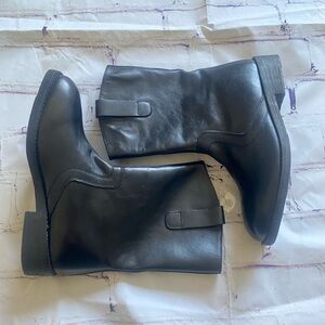 Free People Outsiders Moto Boot – Black Leather, Size 8 NWOT